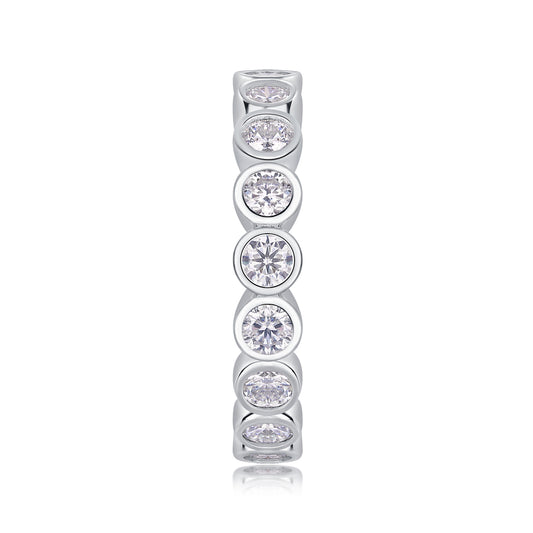 Eternal Moissanite Eternity Ring – S925 Silver